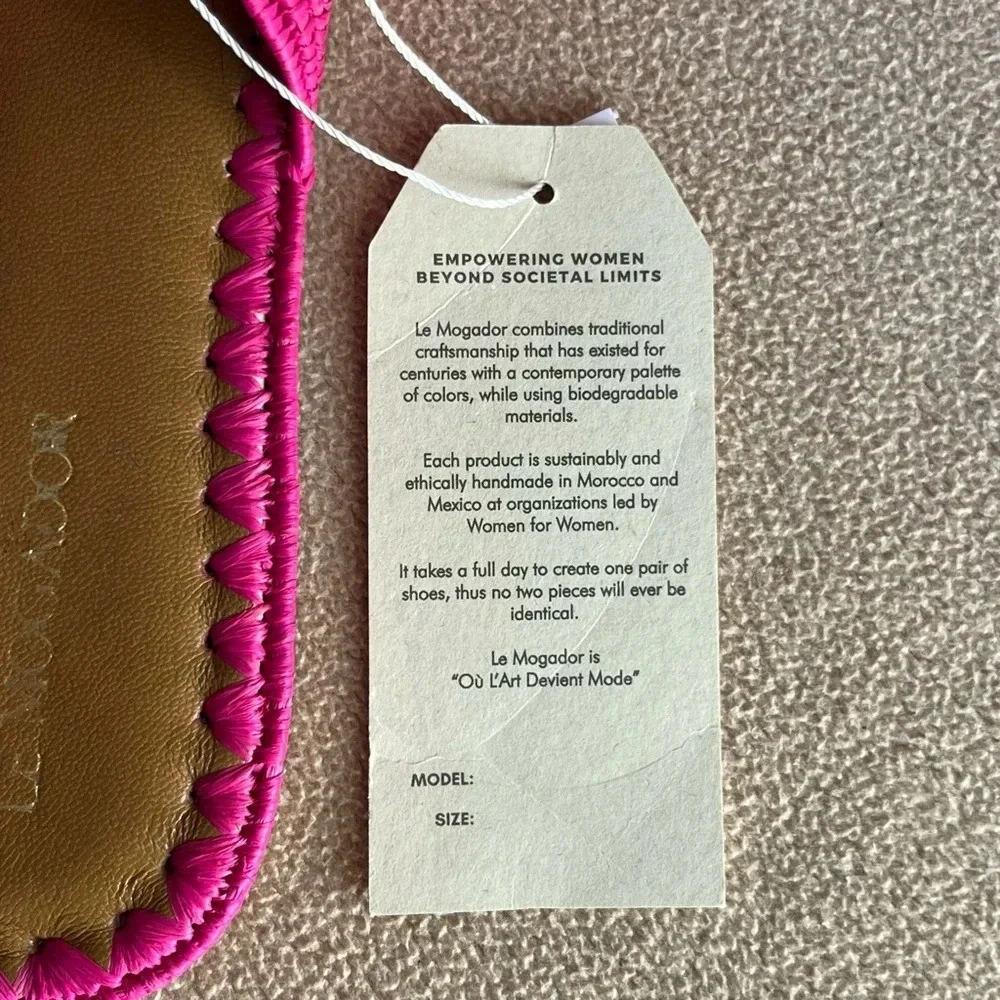 Le Mogador Taormina Mules Women’s 6.5 Fuchsia Pink Summer Beach Island Vacation